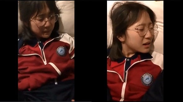 Chinesisches Mädchen mit Brille - 2