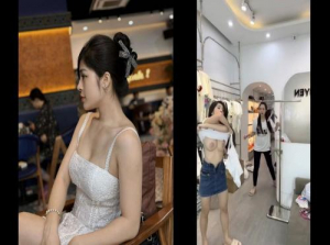 Nhung Nguyen Boutique Hai Phong onthulde haar goederen tijdens de livestream