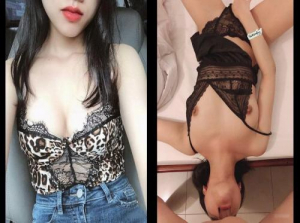 Ada kekasih gadis hot yang apabila diajak ke motel, malah membawa dildo untuk memuaskan dua lubangnya.