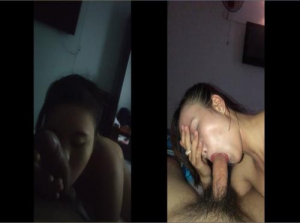 While giving her a blowjob, she told me to turn on the flash to make it less dark - Viet69