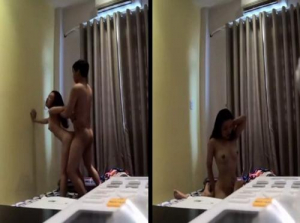 Letakkan kamera rahsia di semua kedudukan dengan bayi di motel - Viet69