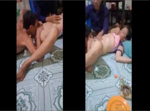 Drunk brothers bring out their wives to share - Viet69