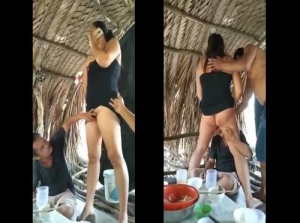 Caos em uma cabana ocidental para beber - Viet69