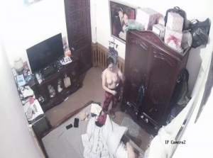 I-hack ang bedroom camera ng isang kapitbahay na may malalaking suso na nagpapalit ng damit - Viet69