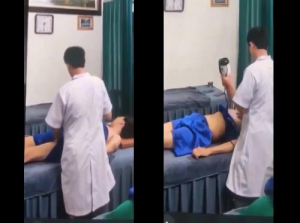 Pegawai spa pria muda menggosok payudara pelanggan - Viet69