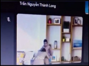 Online student forgot to turn off the camera, revealing his girlfriend sucking