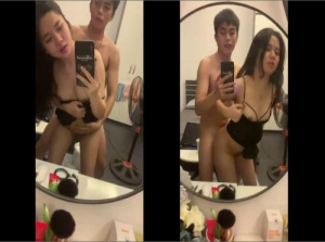 Naglalaro sa harap ng salamin, kinukunan ng isang mag-aaral ang kanyang sarili sa sobrang madamdaming oral sex - Viet69