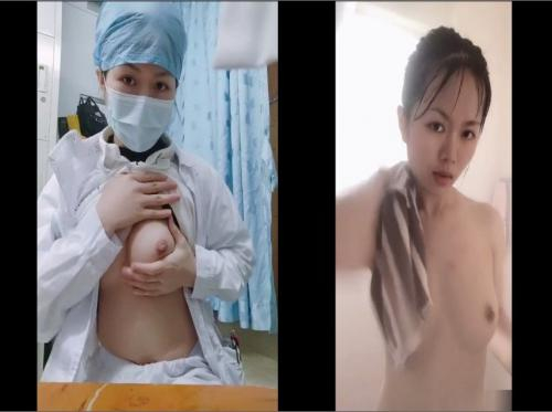 Nữ y tá thực tập cực dâm show hàng trong phòng khám - Viet69