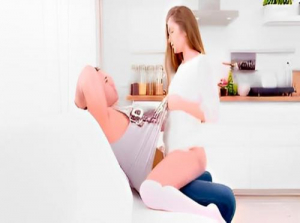 Mary Rock fucks her boyfriend in a traditional position