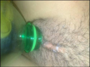  Masturbate with a water bottle