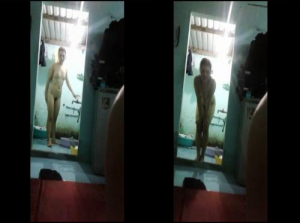  Die Prostituierte duschte, ohne die Tür zu schließen