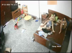 Hack office worker's living room camera