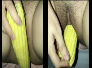 I'm so horny I masturbate with my corn