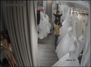 Hack wedding dress shop camera