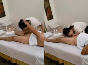  Uma massagista mima o pau de um cliente VIP